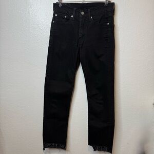 Levi’s 514 Women’s Black Jeans Thrashed Project Size W29 L32